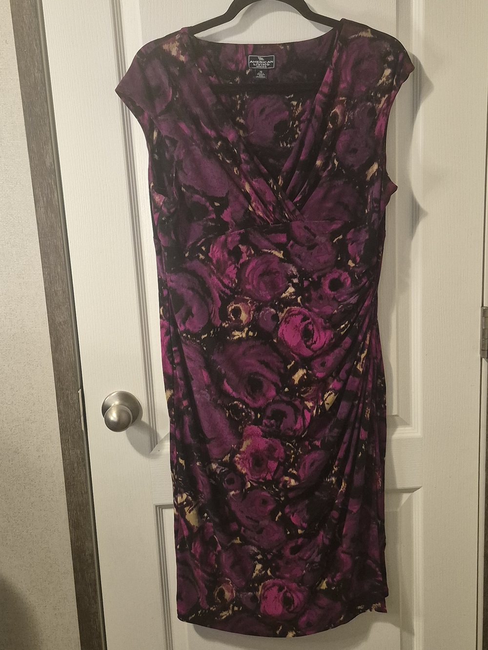 American Living Sleeveless Dark Floral Romance Whimsigoth Sheath Midi Dresss